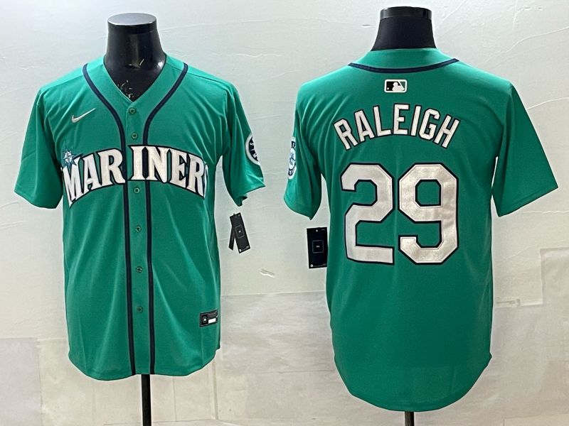 Men Seattle Mariners #29 Raleigh Green Game Nike MLB 2025 Jersey 001